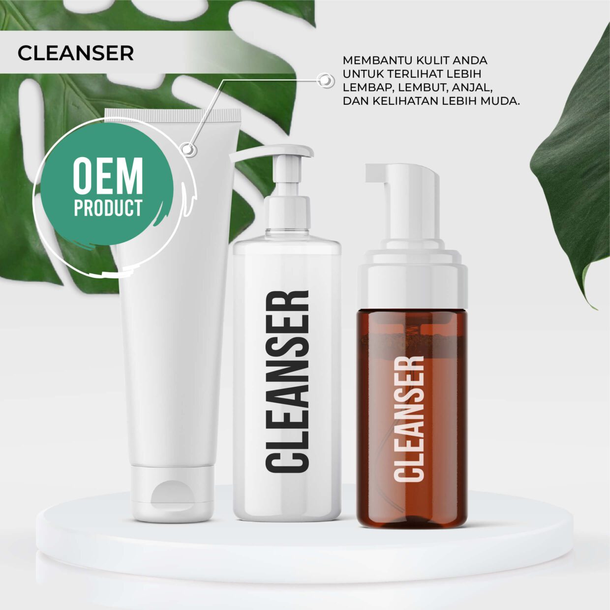 cleanser - produk jenama sendiri