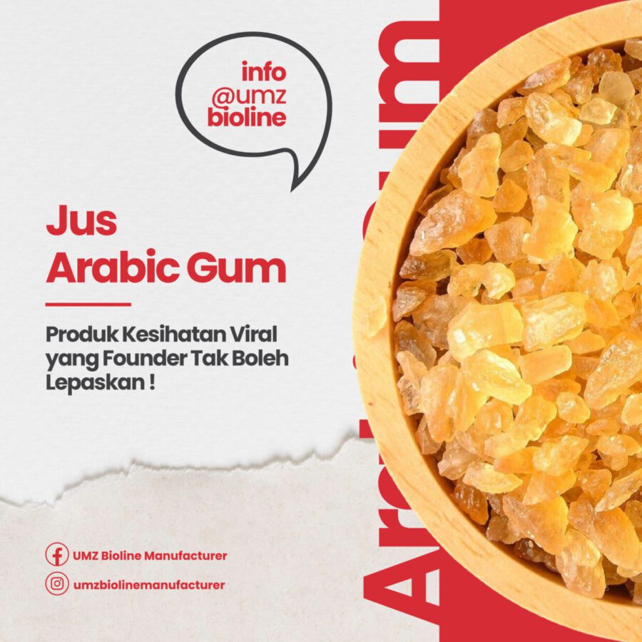 Jus Arabic Gum: Produk Kesihatan Viral yang Founder Tak Boleh Lepaskan