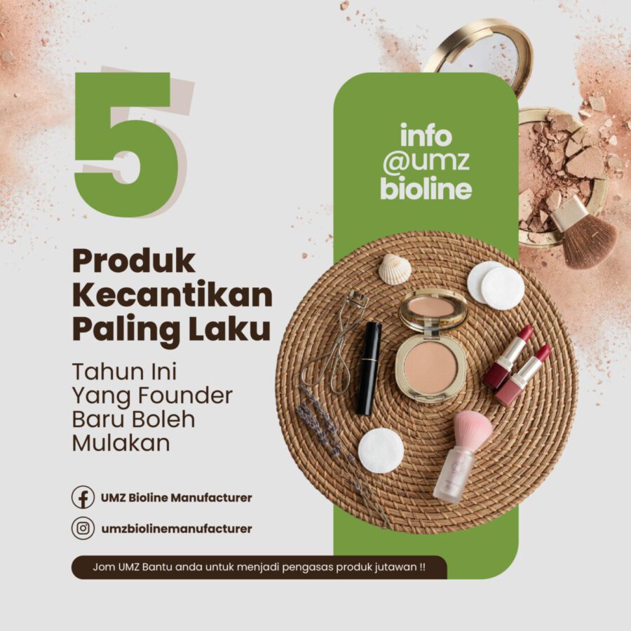 5 Produk Kecantikan Paling Laku Tahun Ini Yang Founder Baru Boleh Mulakan